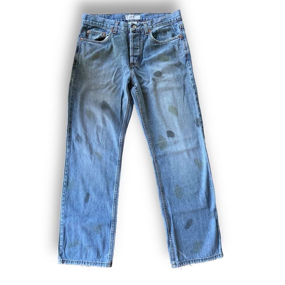🧼 AX Armani Exchange Easy Fit Jeans J65 31x32 Distressed USA Made